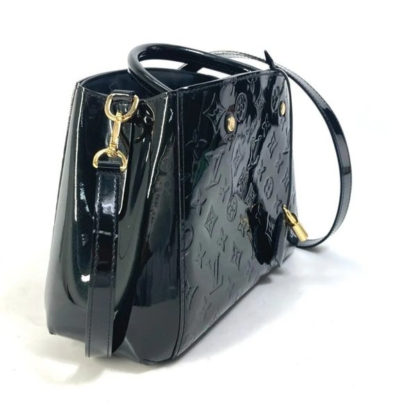 Auth LOUIS VUITTON M50171 MonogramVernis MontaigneBB Bag 2WAY Shoulder Bag Hand - Picture 5 of 16
